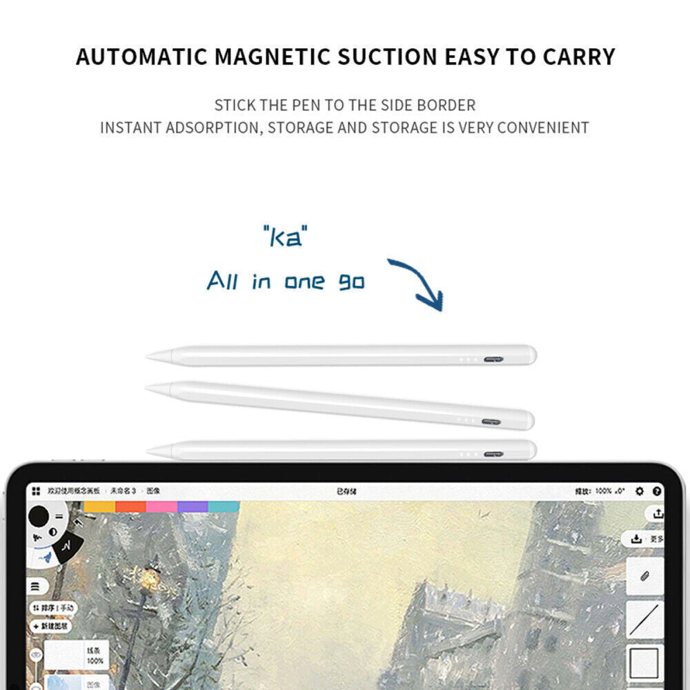 Bluetooth Stylus Stift Pencil Pen Fr 2018-2024 IPad 6 7 8  9  10 Generation