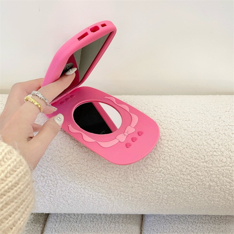 Flip Phone Shape Mirror Phone Case
