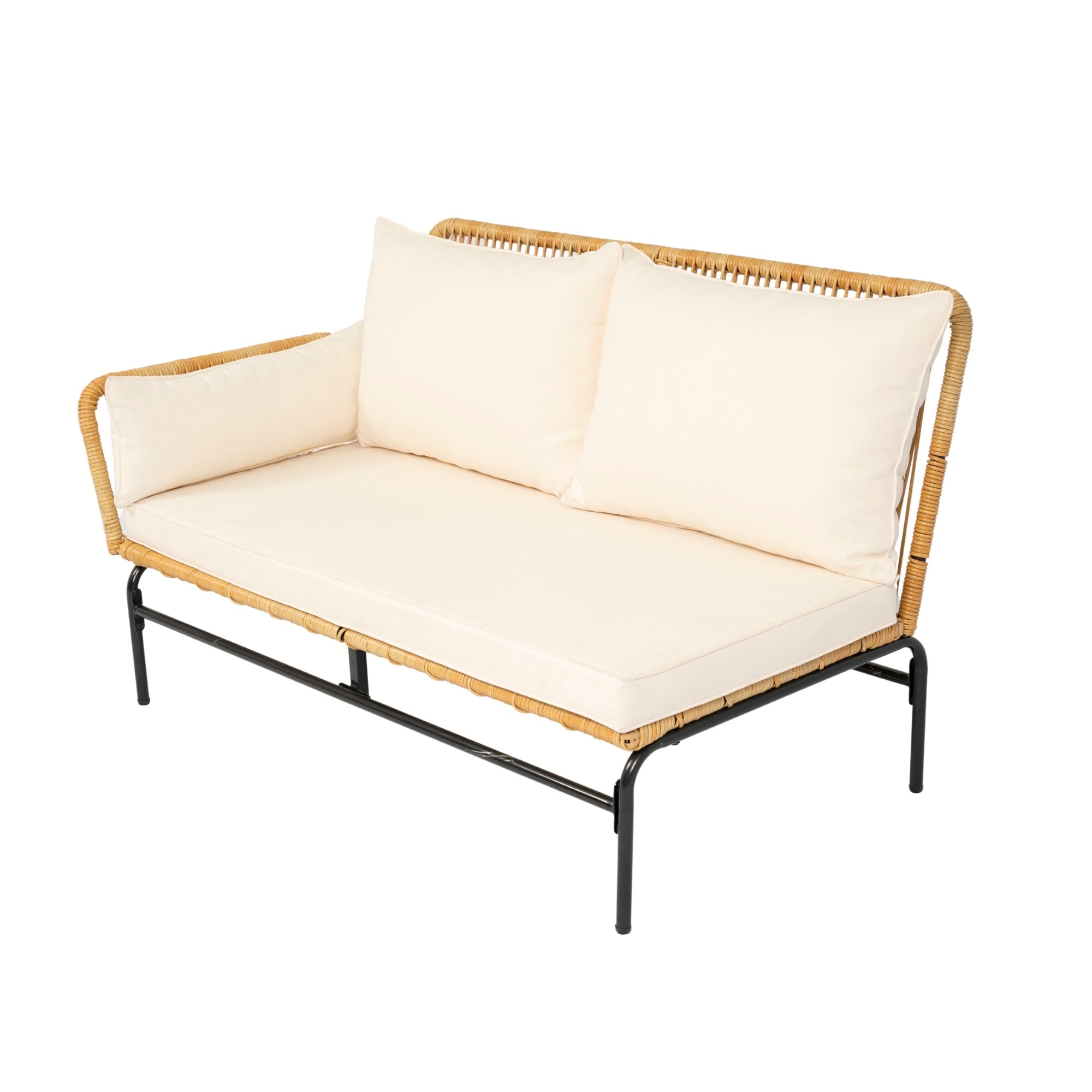 3 Pieces Outdoor Patio Wicker Furniture Sets Table And Chairs