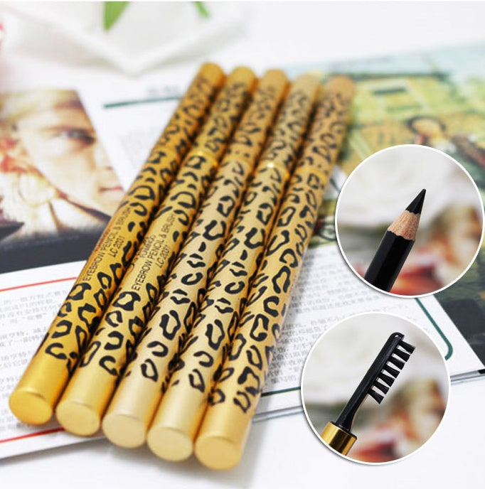 Perfect Waterproof Longlasting Make Up EyeLiner ,Eyebrow Pencil & Brush Eye Brow Makeup Tools