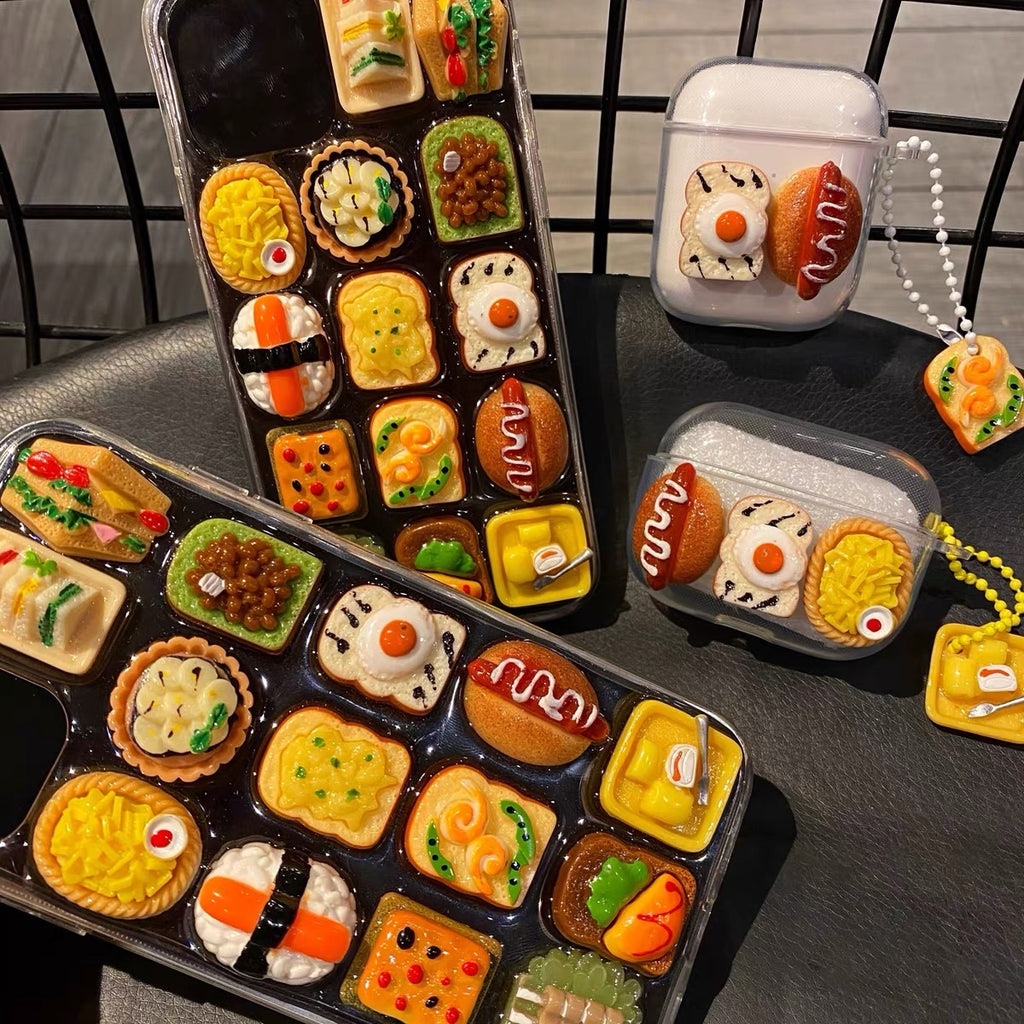 Three-dimensional Snack Sushi Creative Transparent Epoxy Phone Case