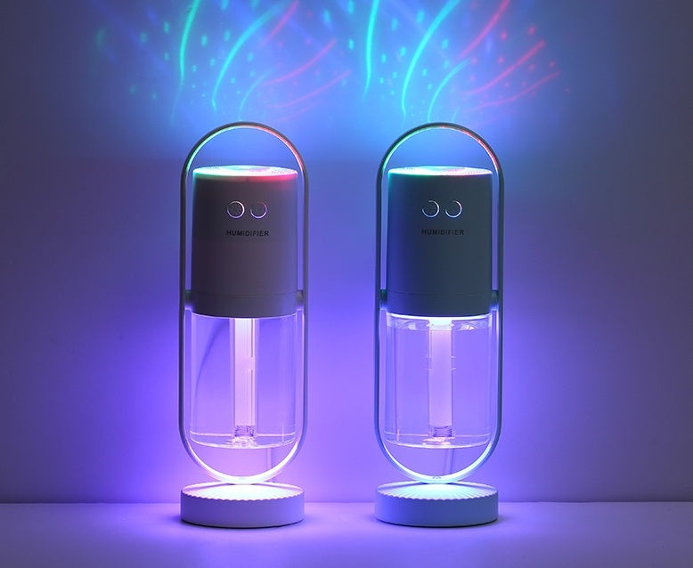 Air Humidifier USB powered,For Home With Projection Night Lights Ultrasonic Car Mist Maker Mini Office Air Purifier