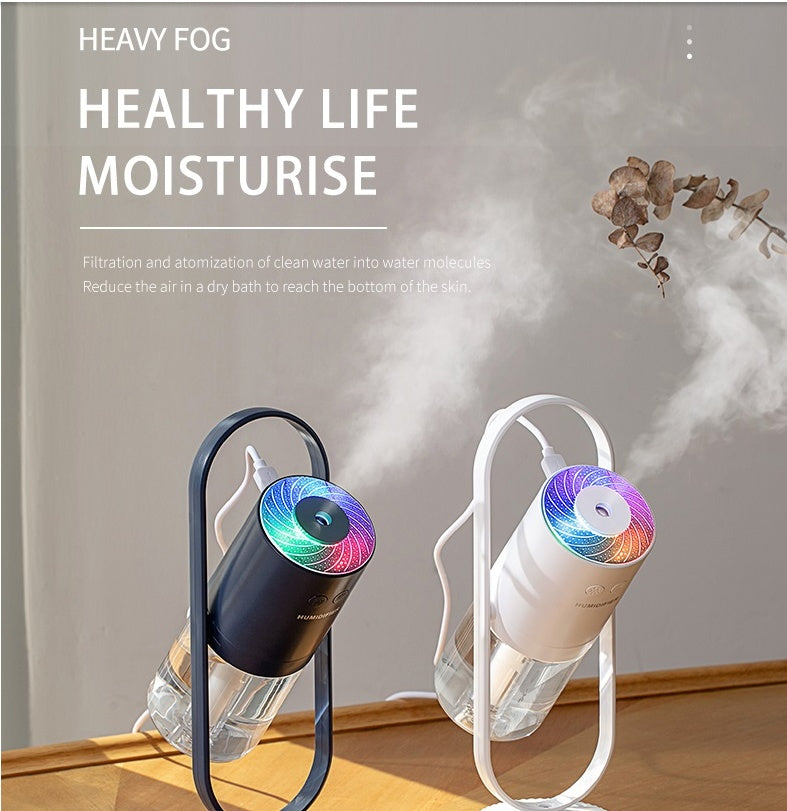 Air Humidifier USB powered,For Home With Projection Night Lights Ultrasonic Car Mist Maker Mini Office Air Purifier
