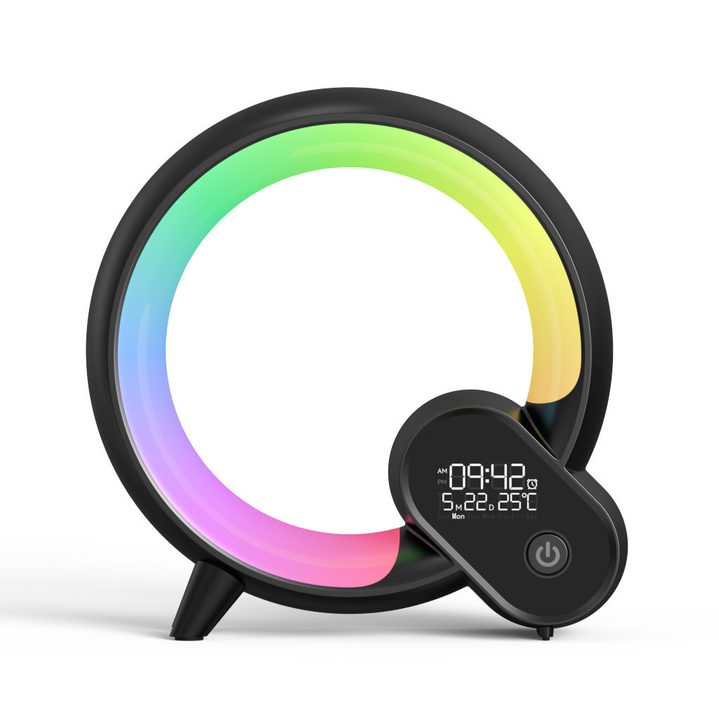 GlowLight Digital Display Alarm Clock Bluetooth Audio Intelligent Wake-up Q Colorful Atmosphere Light