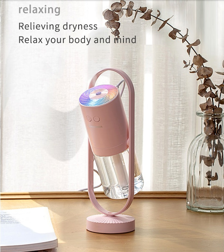 Air Humidifier USB powered,For Home With Projection Night Lights Ultrasonic Car Mist Maker Mini Office Air Purifier