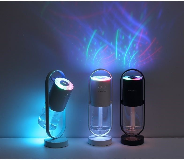 Air Humidifier USB powered,For Home With Projection Night Lights Ultrasonic Car Mist Maker Mini Office Air Purifier