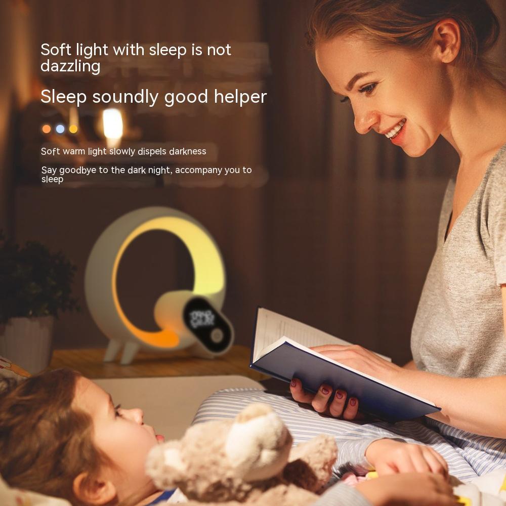 GlowLight Digital Display Alarm Clock Bluetooth Audio Intelligent Wake-up Q Colorful Atmosphere Light
