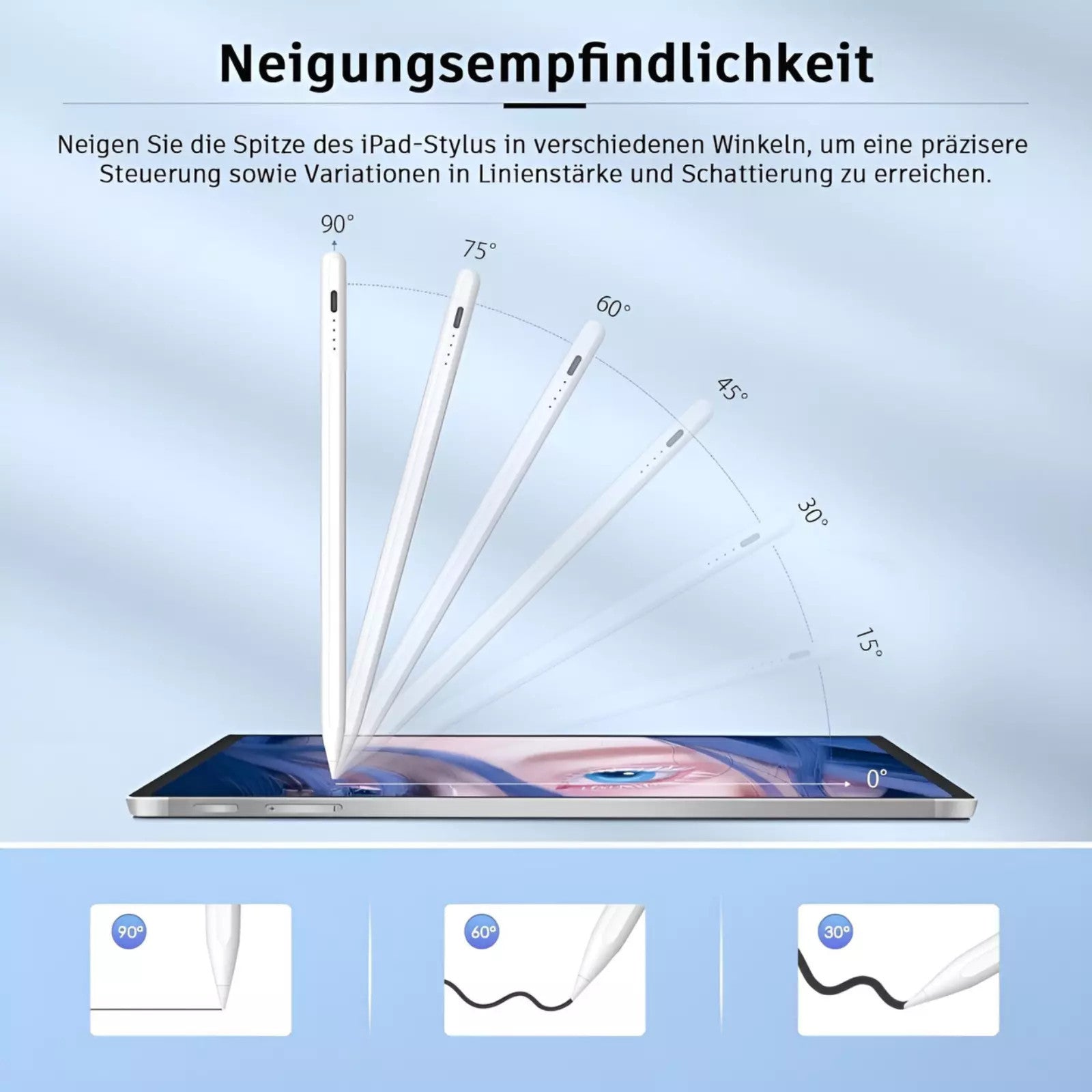 Bluetooth Stylus Stift Pencil Pen Fr 2018-2024 IPad 6 7 8  9  10 Generation