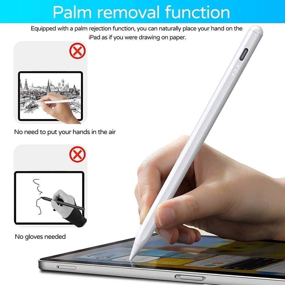Bluetooth Stylus Stift Pencil Pen Fr 2018-2024 IPad 6 7 8  9  10 Generation