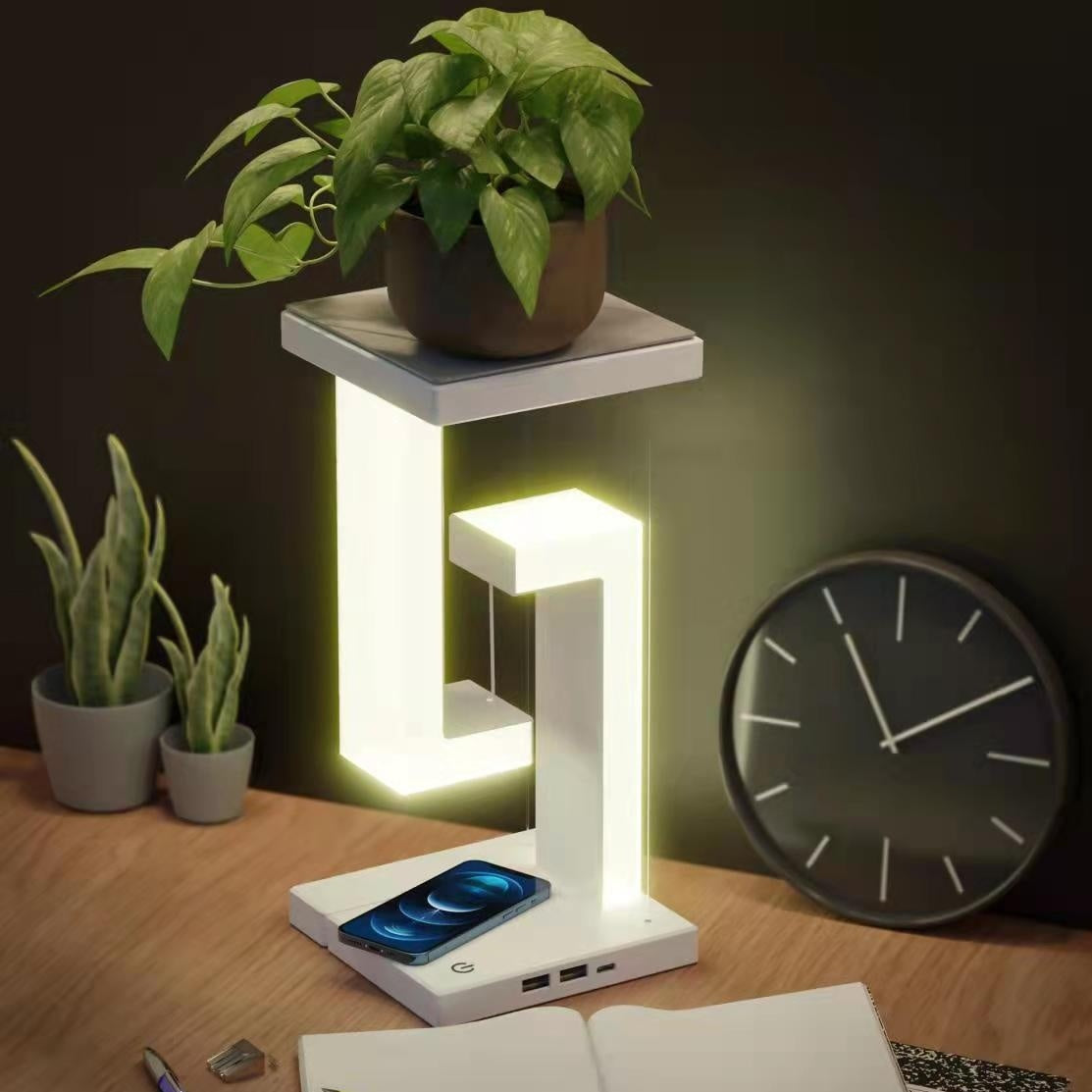 Smartphone Wireless Charging Suspension Table Lamp Balance Lamp Floating For Home Bedroom