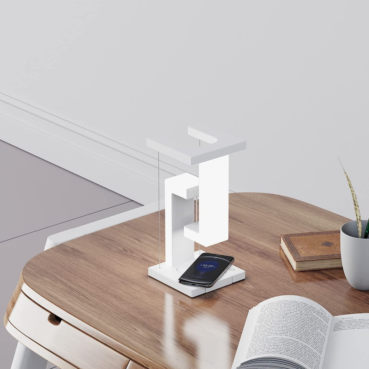Smartphone Wireless Charging Suspension Table Lamp Balance Lamp Floating For Home Bedroom