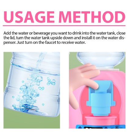 Children's Mini Water Dispenser, Baby Kitchen Toys Mini Fun Every Home Drink Machine Can Water