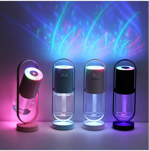 Air Humidifier USB powered,For Home With Projection Night Lights Ultrasonic Car Mist Maker Mini Office Air Purifier