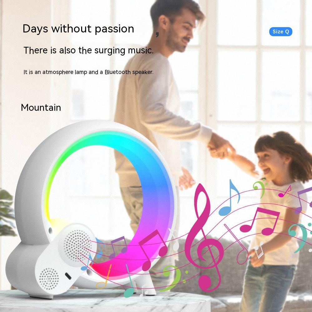 GlowLight Digital Display Alarm Clock Bluetooth Audio Intelligent Wake-up Q Colorful Atmosphere Light
