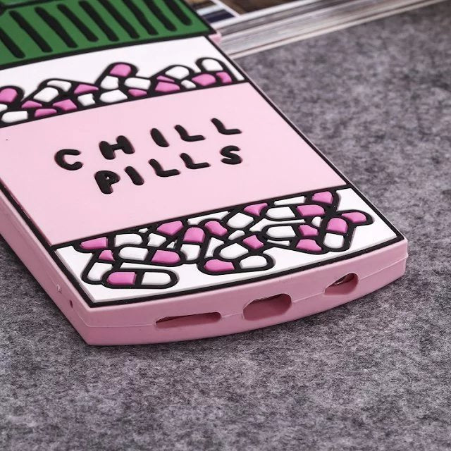 3D Love Potion Chill Pills Bottle Soft Phone Case
