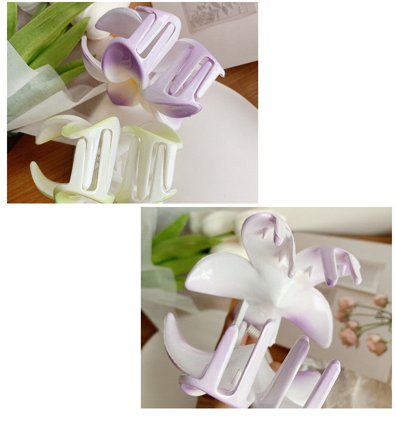 Plumeria Hair Clips Flower Hair Clip Trendy Hair Claw Clip Popular Hair Catch Korean Hair Accessories For Women