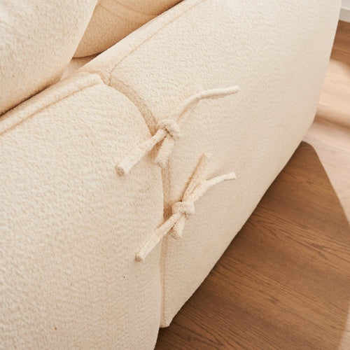 Sofa Deep Seat Sofa 3 Seater For Living Room Oversized Comfy Sofa L-Shape Sofa Couch With Chaise Home Furniture Sleeper Sectional Sofa For Apartment, Office Left Hand Facing
