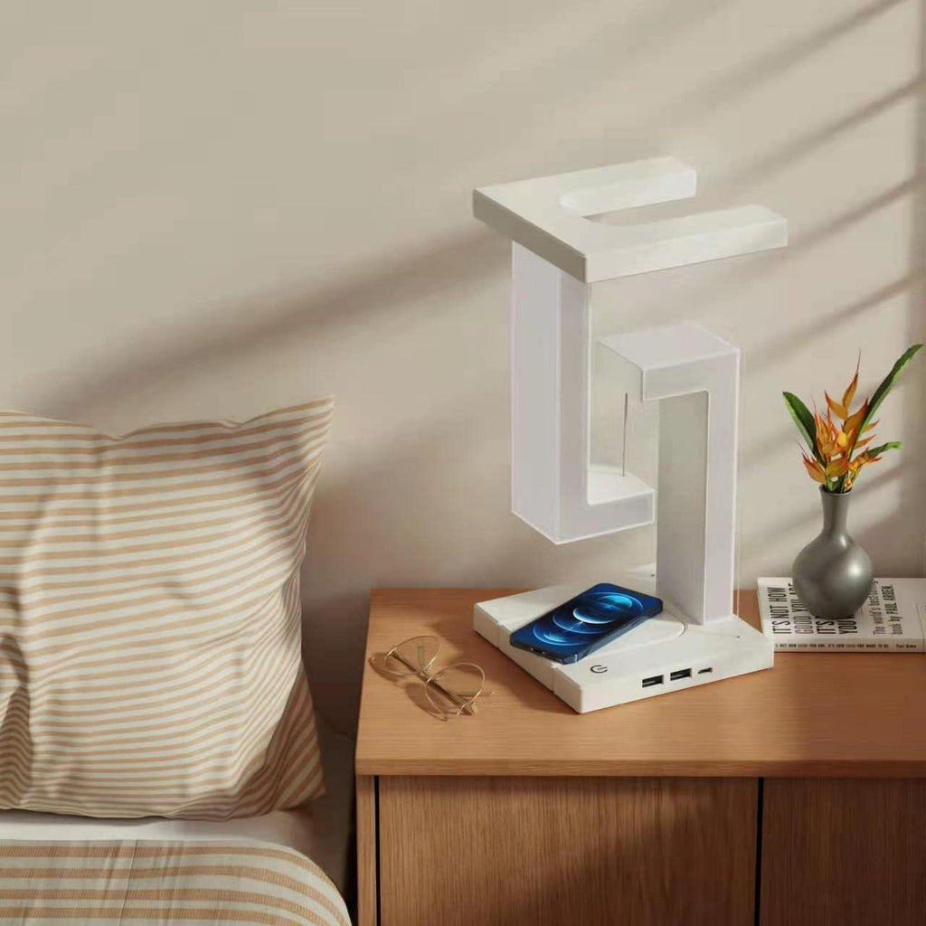 Smartphone Wireless Charging Suspension Table Lamp Balance Lamp Floating For Home Bedroom