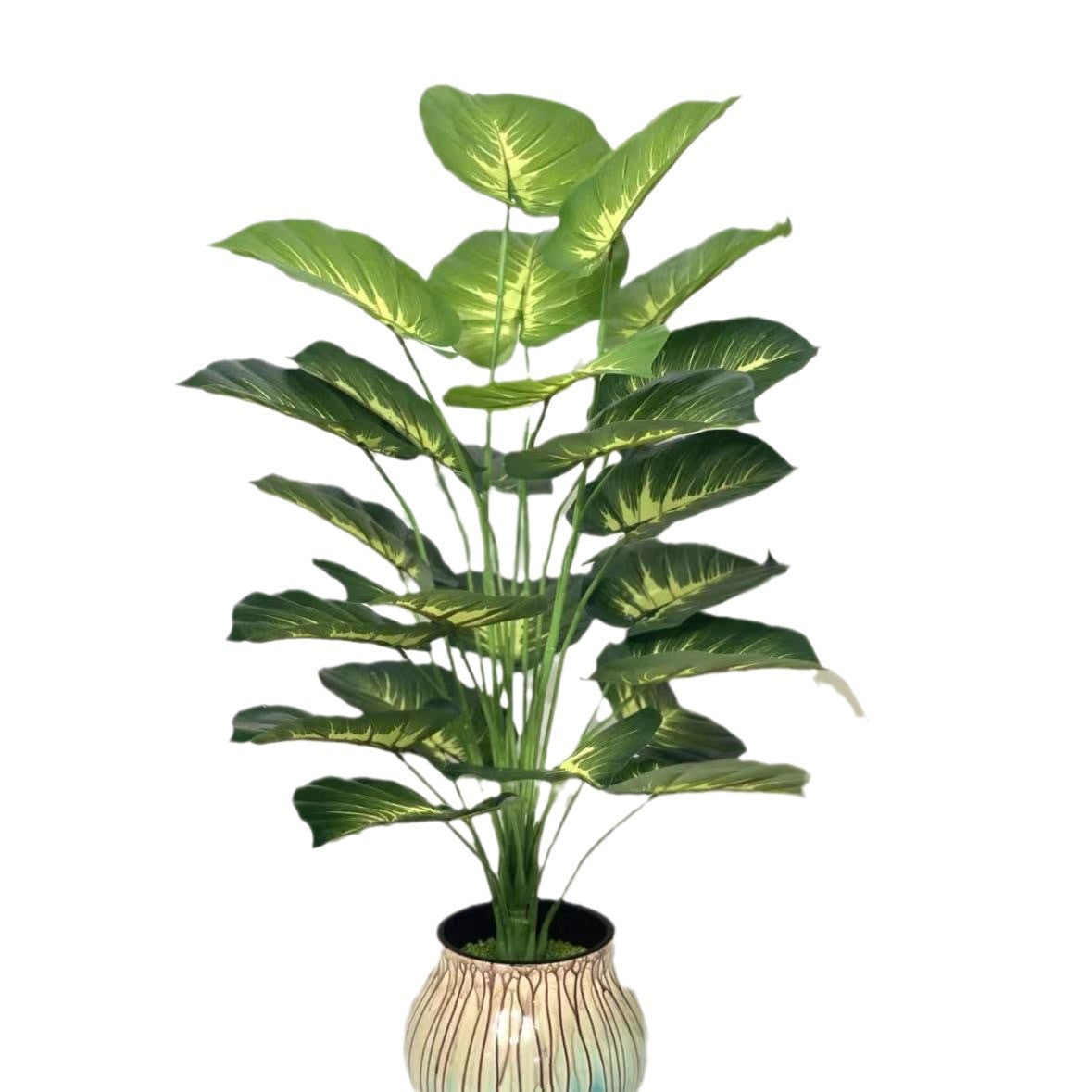 Faux Green Plant 12-24 Head Beam Round Back Of Turtle Wall Decoration Garden
