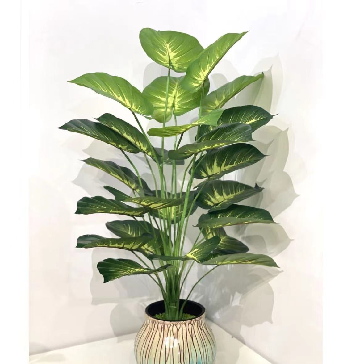 Faux Green Plant 12-24 Head Beam Round Back Of Turtle Wall Decoration Garden