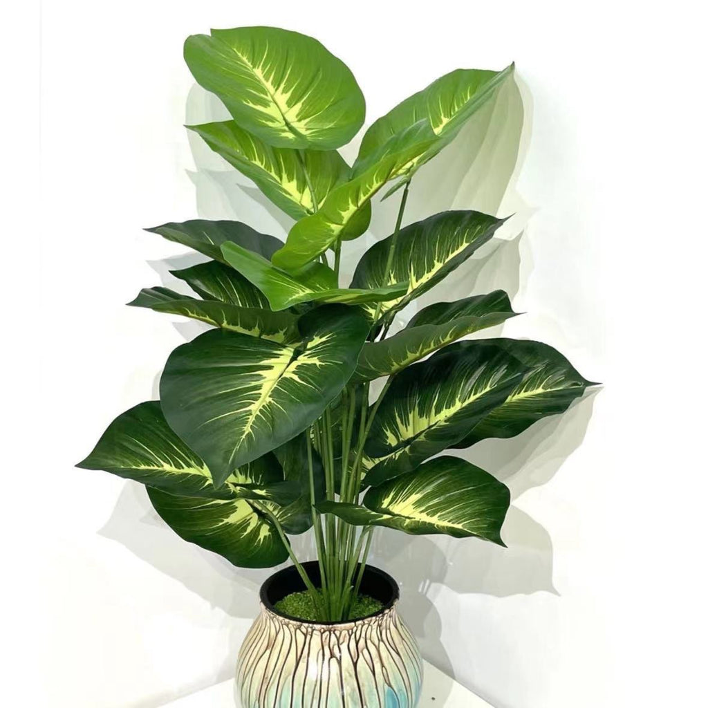Faux Green Plant 12-24 Head Beam Round Back Of Turtle Wall Decoration Garden