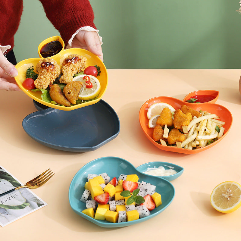 Dumpling Plate Creative Snack Dipping Sauce Fruit Snack With Base