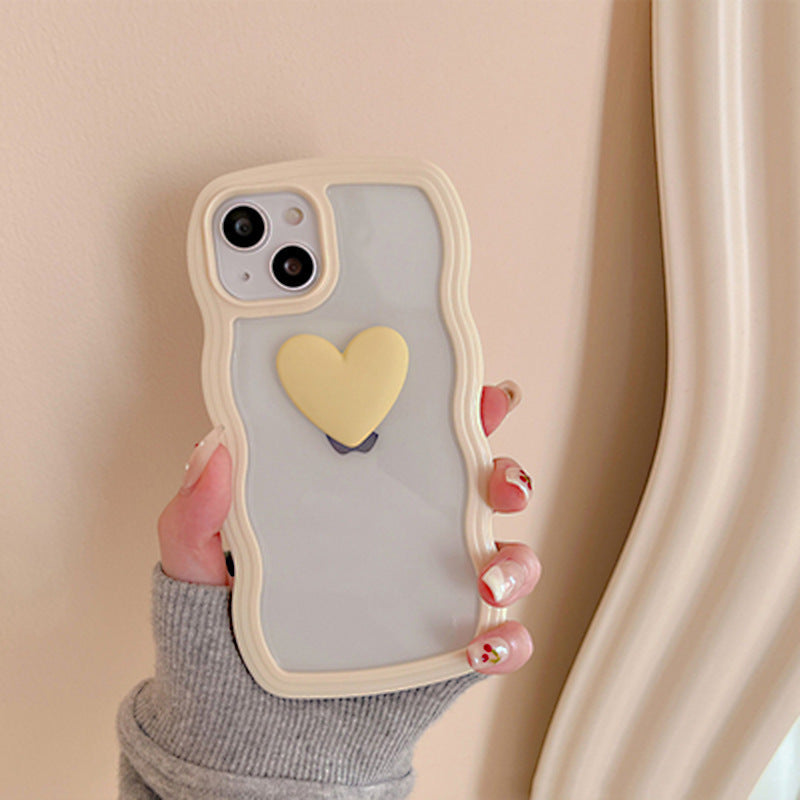Love Wave Border Phone Case Transparent 3D